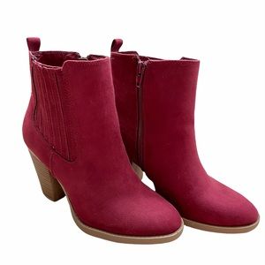 Women’s Burgundy Ankle Boots